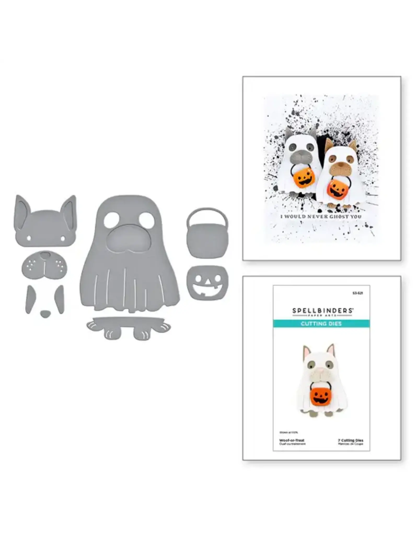 SPELLBINDERS SPELLBINDERS HAPPY HAUNTING COLLECTION WOOF-OR-TREAT ETCHED DIE SET