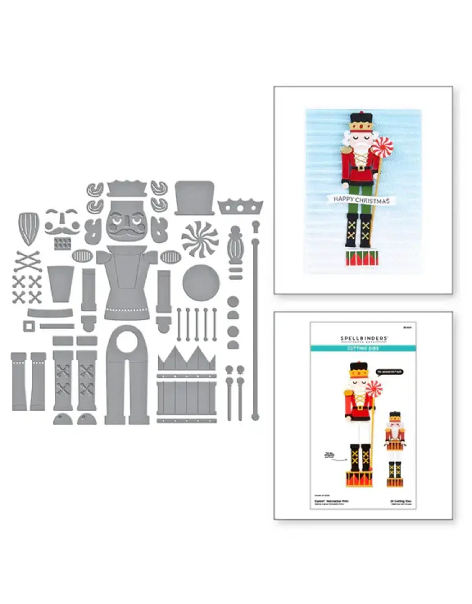 SPELLBINDERS SPELLBINDERS THE DANCIN' CHRISTMAS FRIENDS COLLECTION DANCIN' NUTCRACKER FRITZ ETCHED DIE SET