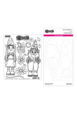 SPELLBINDERS SPELLBINDERS DYAN REAVELEY GNOME SWEET GNOME CLING STAMP AND DIE BUNDLE
