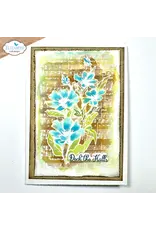 ELIZABETH CRAFT DESIGNS ELIZABETH CRAFT DESIGNS ART JOURNAL SPECIALS BY DEVID WINTER FLOWERS CLEAR STAMP SET