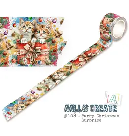 AALL & CREATE AALL & CREATE #108 PURRY CHRISTMAS SURPRISE WASHI TAPE
