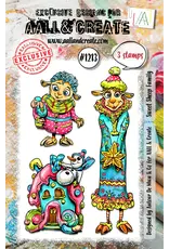 AALL & CREATE AALL & CREATE AUTOUR DE MWA #1213 SWEET SHEEP FAMILY A7 CLEAR STAMP