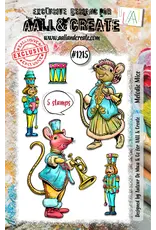 AALL & CREATE AALL & CREATE AUTOUR DE MWA #1215 MELODIC MICE A7 CLEAR STAMP