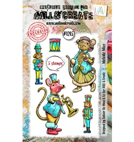 AALL & CREATE AALL & CREATE AUTOUR DE MWA #1215 MELODIC MICE A7 CLEAR STAMP