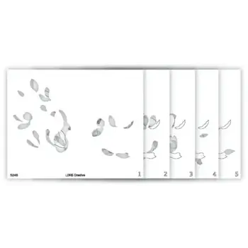 LDRS CREATIVE LDRS CREATIVE SWEET MAGNOLIAS LAYERING STENCIL SET 5/PK