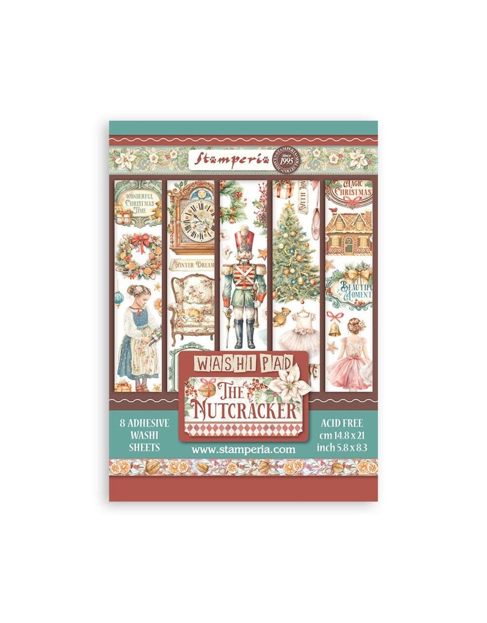 STAMPERIA STAMPERIA THE NUTCRACKER COLLECTION A5 WASHI PAD