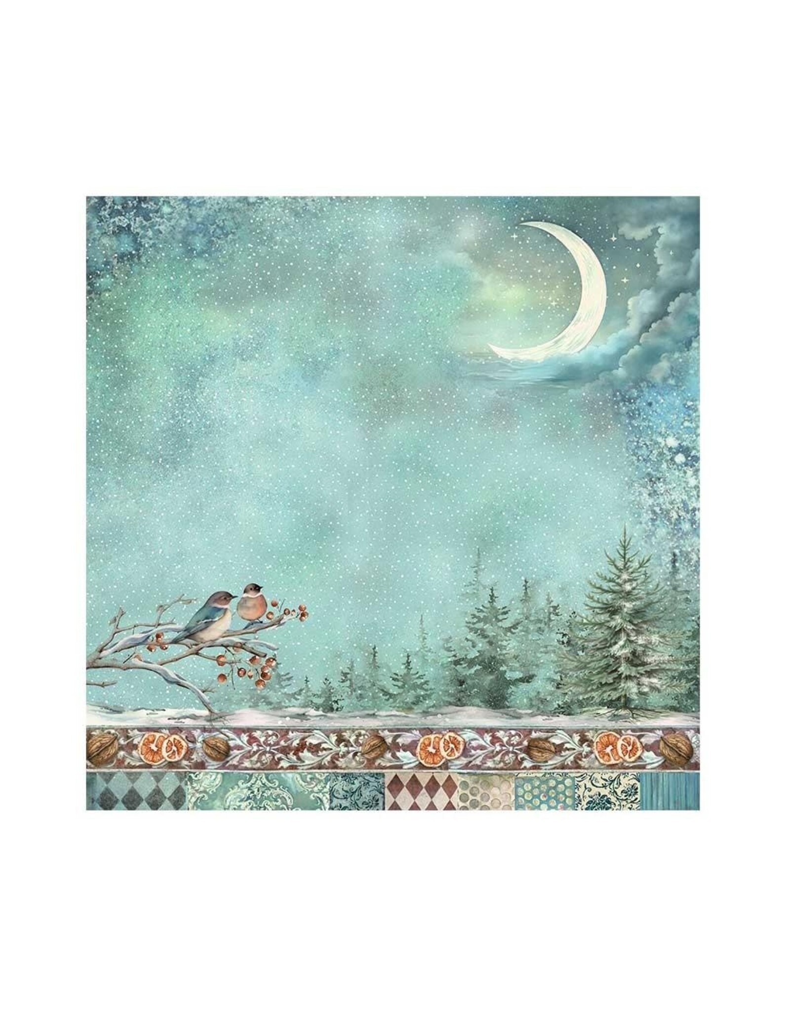 STAMPERIA STAMPERIA THE NUTCRACKER COLLECTION 12x12 POLYESTER FABRIC SHEETS 4/PK