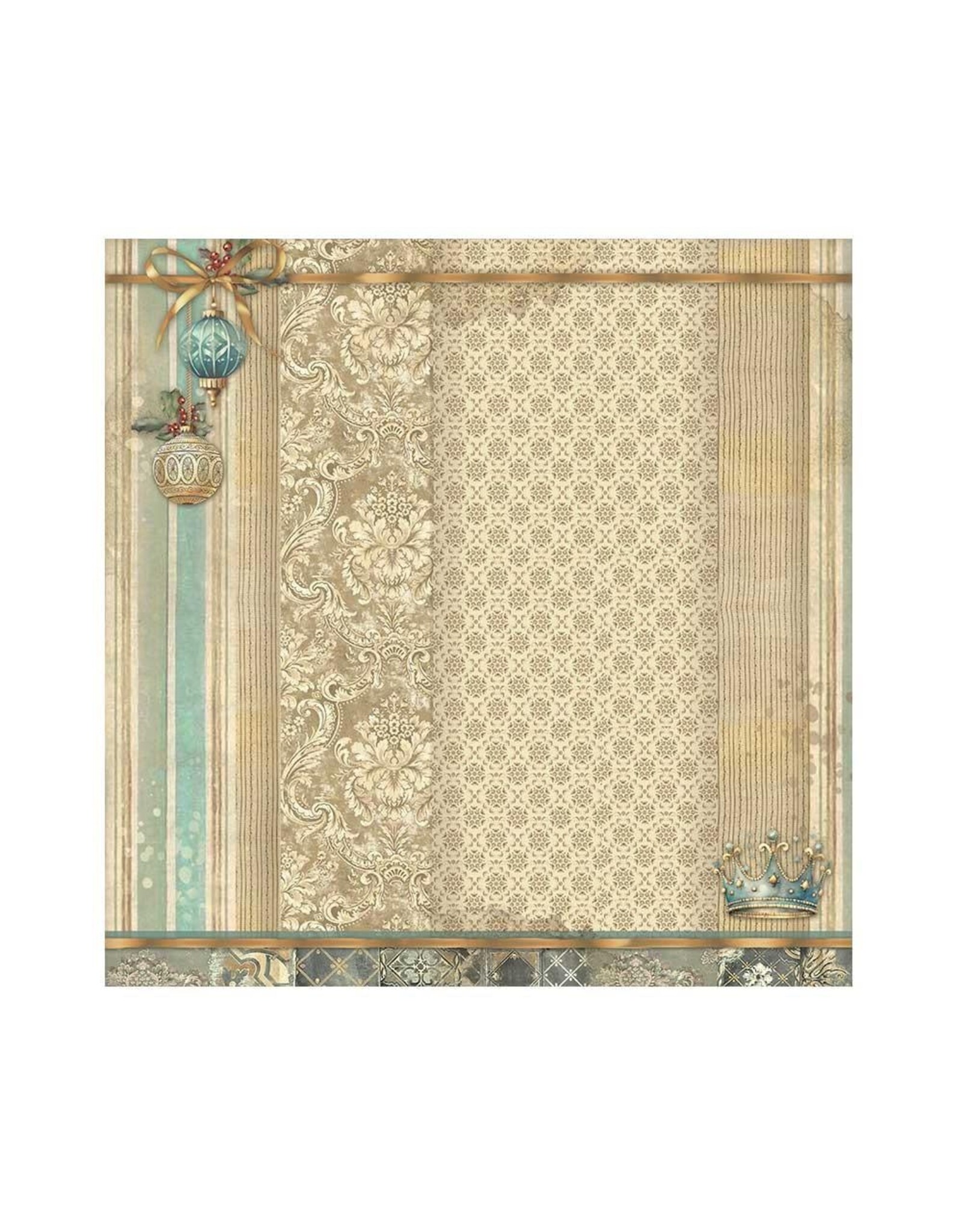 STAMPERIA STAMPERIA THE NUTCRACKER COLLECTION 12x12 POLYESTER FABRIC SHEETS 4/PK