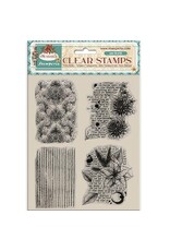 STAMPERIA STAMPERIA THE NUTCRACKER COLLECTION POINSETTIA CLEAR STAMP SET