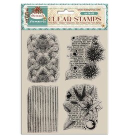 STAMPERIA STAMPERIA THE NUTCRACKER COLLECTION POINSETTIA CLEAR STAMP SET