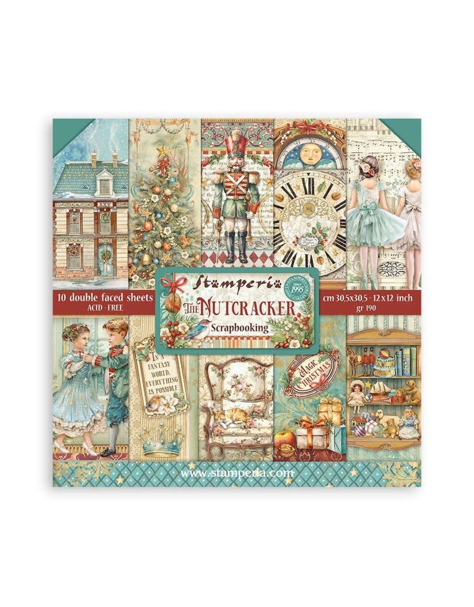 STAMPERIA STAMPERIA THE NUTCRACKER COLLECTION 12X12 COLLECTION PACK 10 SHEETS