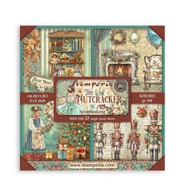 STAMPERIA STAMPERIA THE NUTCRACKER COLLECTION MAXI PAD 8x8 PAPER PACK 22 SINGLE FACED SHEETS