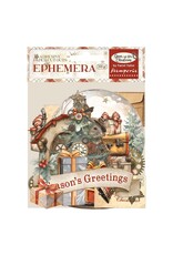 STAMPERIA STAMPERIA GEAR UP FOR CHRISTMAS COLLECTION EPHEMERA ADHESIVE PAPER CUT OUTS