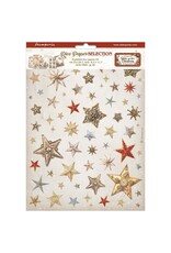 STAMPERIA STAMPERIA GEAR UP FOR CHRISTMAS COLLECTION ASSORTED A4 RICE PAPER 6/PK