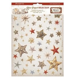 STAMPERIA STAMPERIA GEAR UP FOR CHRISTMAS COLLECTION ASSORTED A4 RICE PAPER 6/PK