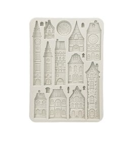 STAMPERIA STAMPERIA GEAR UP FOR CHRISTMAS COLLECTION COZY HOUSES A5 SILICONE MOULD