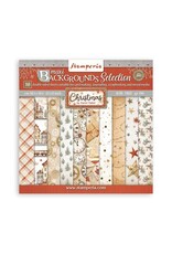 STAMPERIA STAMPERIA GEAR UP FOR CHRISTMAS COLLECTION MAXI BACKGROUNDS SELECTION 12X12 COLLECTION PACK 10 SHEETS