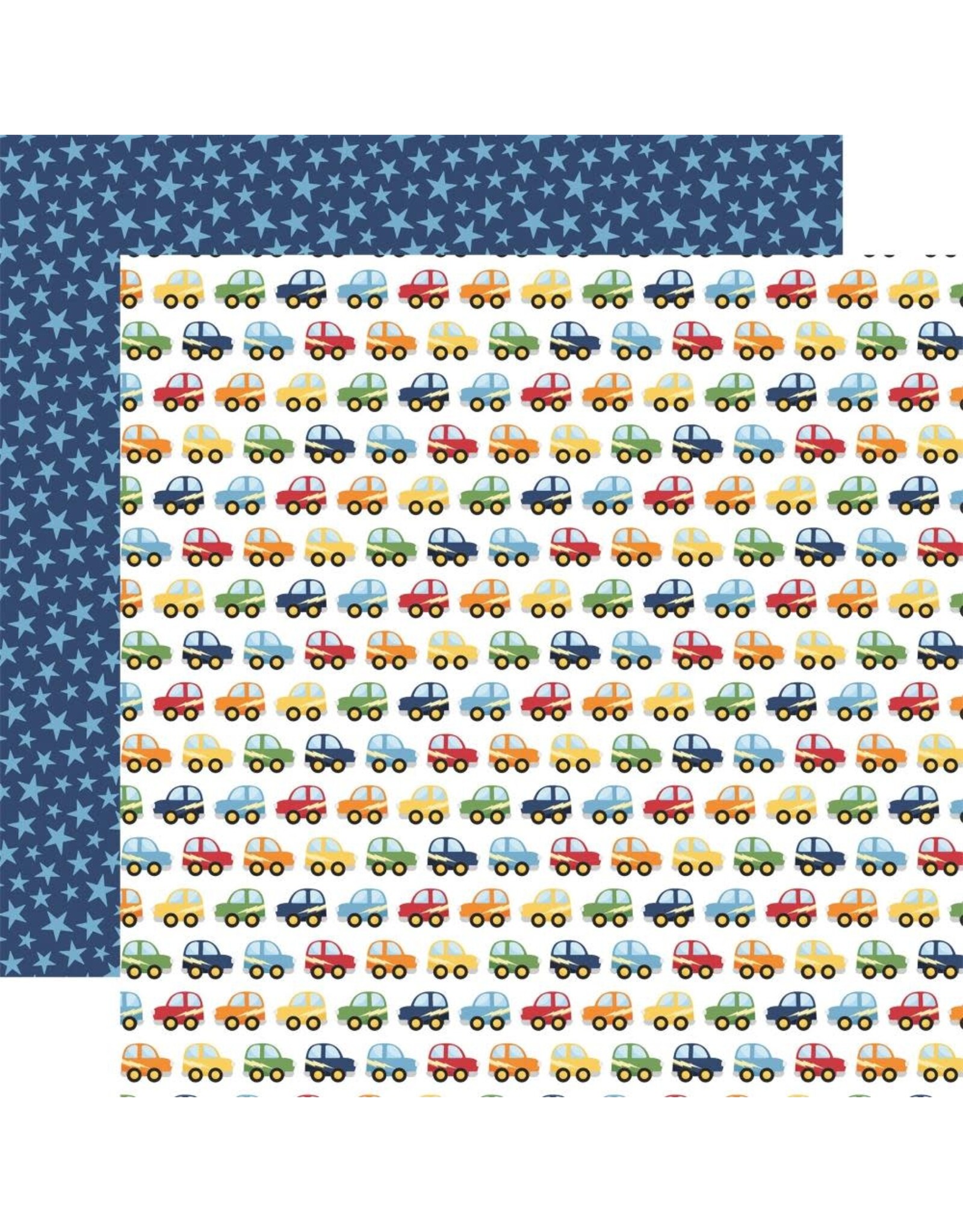 ECHO PARK PAPER ECHO PARK MY LITTLE BOY CARS GO BEEP 12X12 CARDSTOCK