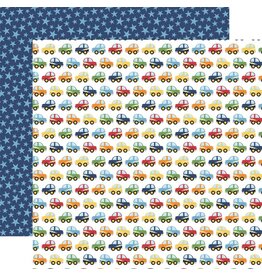 ECHO PARK PAPER ECHO PARK MY LITTLE BOY CARS GO BEEP 12X12 CARDSTOCK