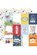 ECHO PARK PAPER ECHO PARK MY LITTLE BOY 3x4 JOURNALING CARDS 12X12 CARDSTOCK