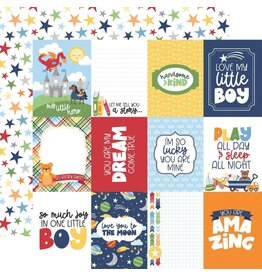 ECHO PARK PAPER ECHO PARK MY LITTLE BOY 3x4 JOURNALING CARDS 12X12 CARDSTOCK