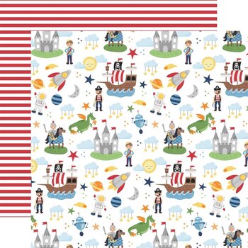 ECHO PARK PAPER ECHO PARK MY LITTLE BOY DREAMING OF ADVENTURE 12X12 CARDSTOCK