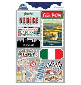 REMINISCE REMINISCE JET SETTERS ITALY 3.0 DIMENSIONAL STICKERS