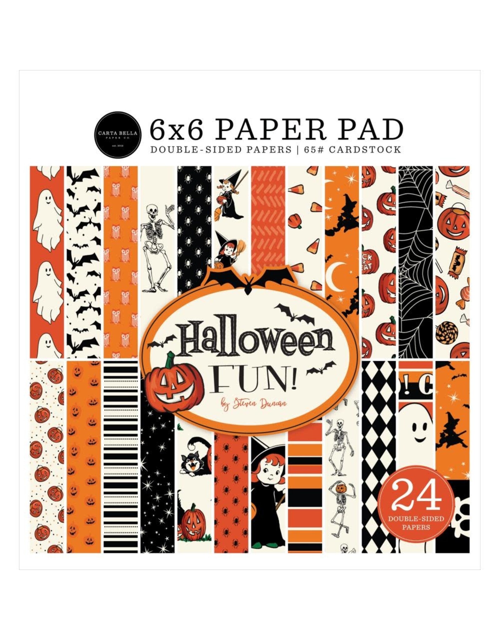 CARTA BELLA CARTA BELLA HALLOWEEN FUN 6x6 PAPER PAD 24 SHEETS