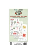 49 AND MARKET 49 AND MARKET EVERGREEN SENTIMENTS 6x12 RUB-ON TRANSFER SET 3/PK