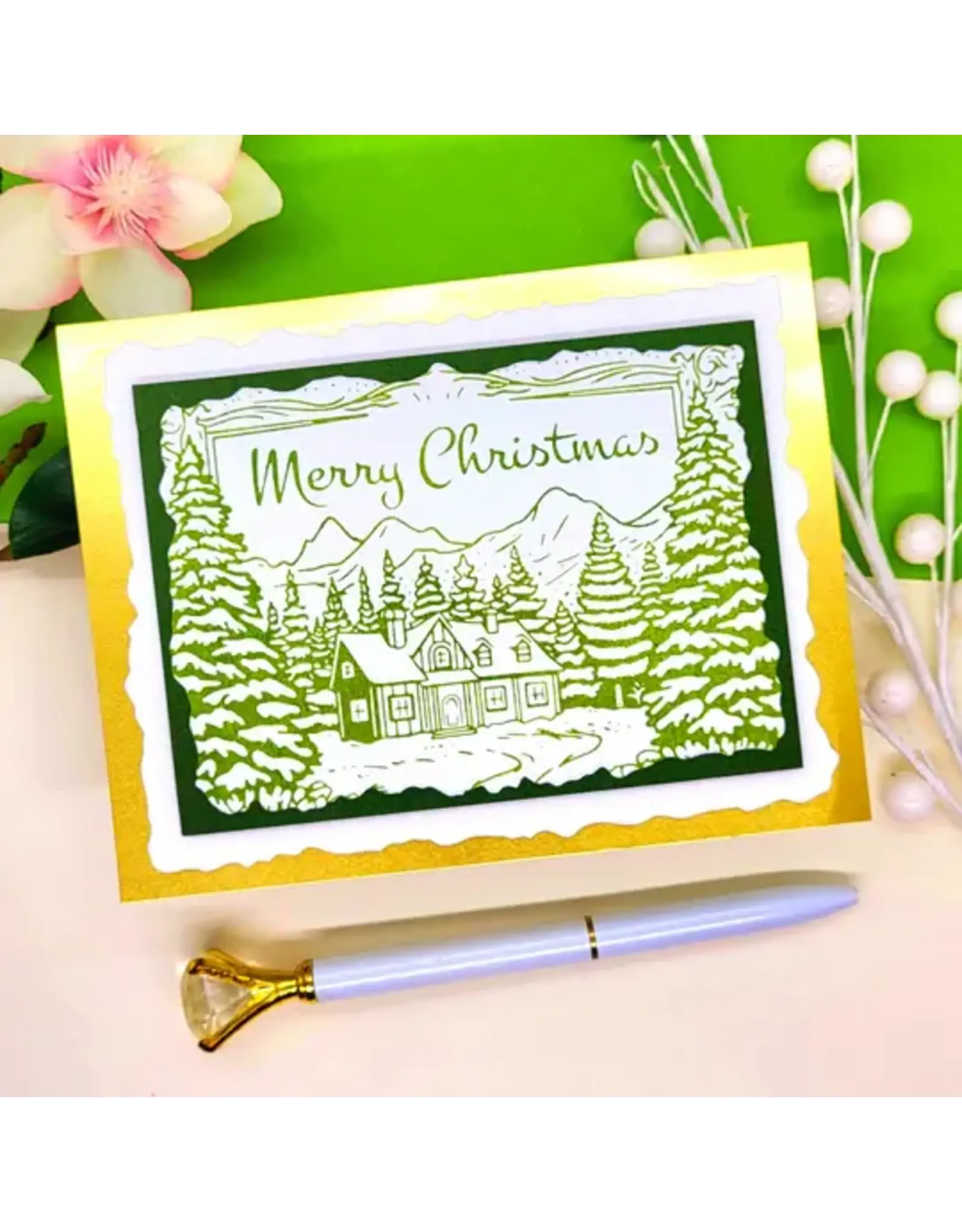 LDRS CREATIVE LDRS CREATIVE MERRY CHRISTMAS IMPRESS-ION PRESS + FOIL PLATE