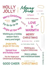 LDRS CREATIVE LDRS CREATIVE GOOD CHEER SENTIMENT 6x8 CLEAR STAMP SET