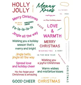 LDRS CREATIVE LDRS CREATIVE GOOD CHEER SENTIMENT 6x8 CLEAR STAMP SET