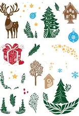 LDRS CREATIVE LDRS CREATIVE CHRISTMAS INLAY 6x8 CLEAR STAMP SET