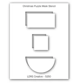 LDRS CREATIVE LDRS CREATIVE CHRISTMAS PUZZLE MASK STENCIL