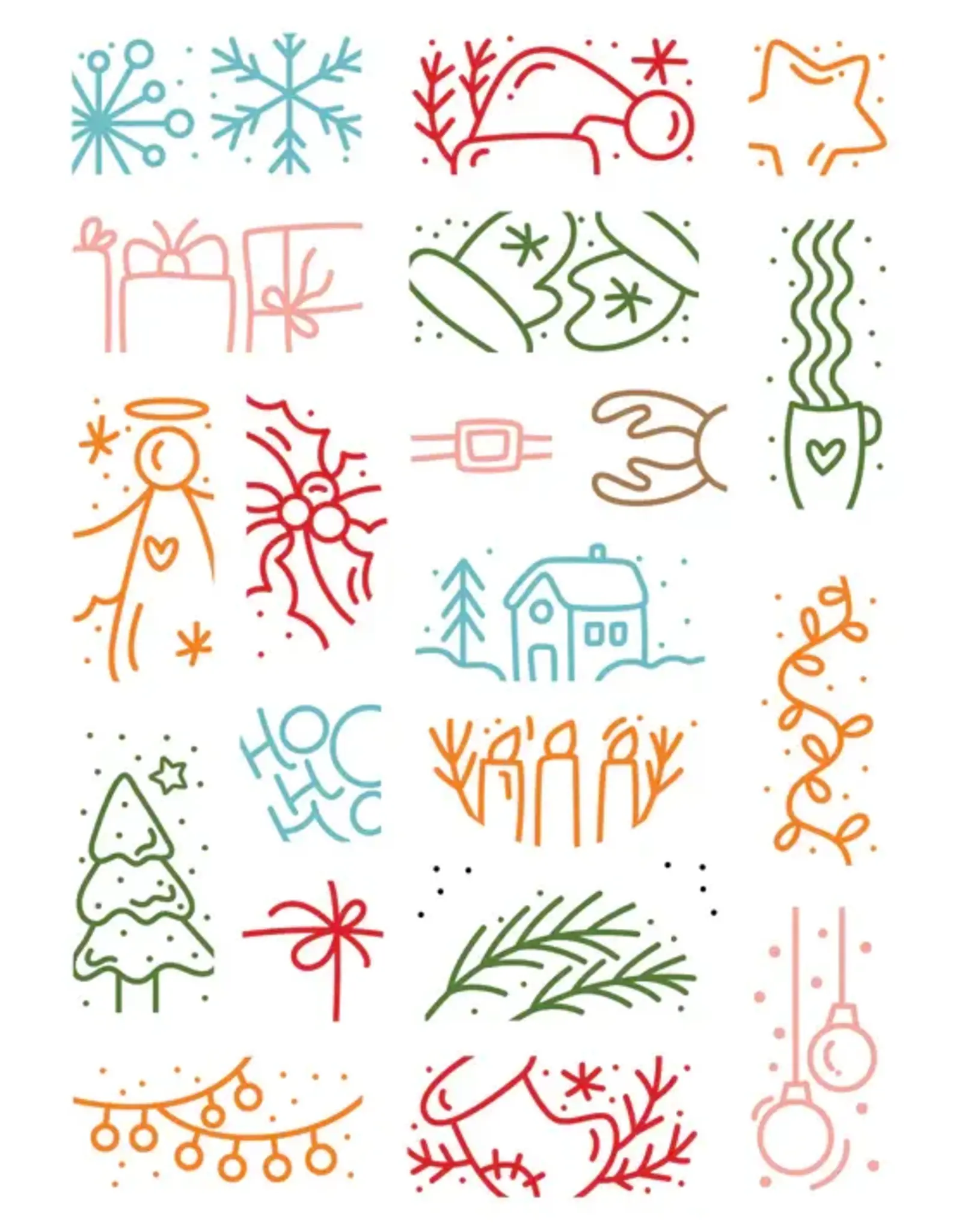 LDRS CREATIVE LDRS CREATIVE CHRISTMAS PUZZLE SCENES 6x8 STAMP SET