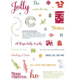 LDRS CREATIVE LDRS CREATIVE DOWN THE CHIMNEY COLLAGE 4x6 CLEAR STAMP SET