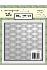 LISA HORTON CRAFTS LISA HORTON CRAFTS WEAVE 6x6 3D EMBOSSING FOLDER