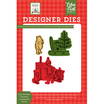 ECHO PARK PAPER ECHO PARK WINNIE THE POOH CHRISTMAS VERY POOH BEAR CHRISTMAS COORDINATING DIE SET