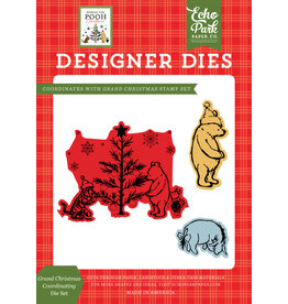 ECHO PARK PAPER ECHO PARK WINNIE THE POOH CHRISTMAS GRAND CHRISTMAS COORDINATING DIE SET