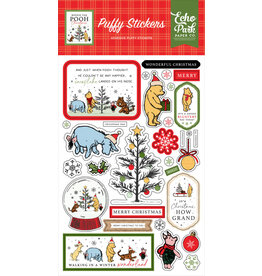 ECHO PARK PAPER ECHO PARK WINNIE THE POOH CHRISTMAS PUFFY STICKERS