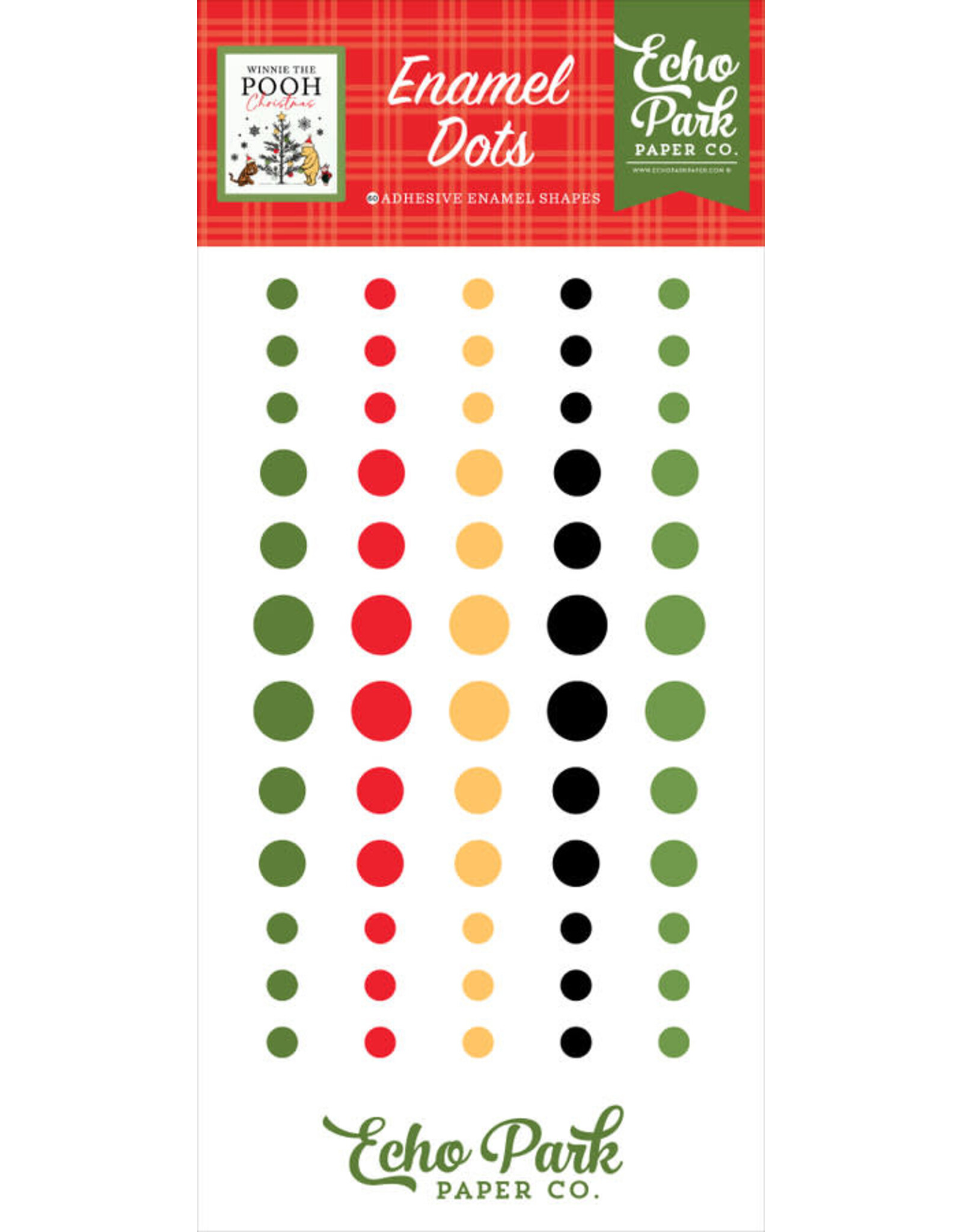 ECHO PARK PAPER ECHO PARK WINNIE THE POOH CHRISTMAS ENAMEL DOTS