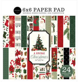 CARTA BELLA CARTA BELLA A VINTAGE CHRISTMAS 6x6 PAPER PAD 24 SHEETS