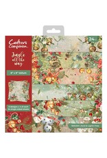 CRAFTERS COMPANION CRAFTERS COMPANION JINGLE ALL THE WAY 8x8 VELLUM PAD 24 SHEETS