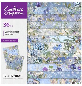 CRAFTERS COMPANION CRAFTERS COMPANION WINTER FOREST 12x12 PAPER PAD 36 SHEETS