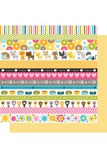 BELLA BLVD BELLA BLVD CHLOE COLLECTION BORDERS PATTERENED PAPER 12"x12"