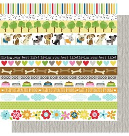 BELLA BLVD BELLA BLVD COOPER COLLECTION BORDERS PATTERENED PAPER 12"x12"
