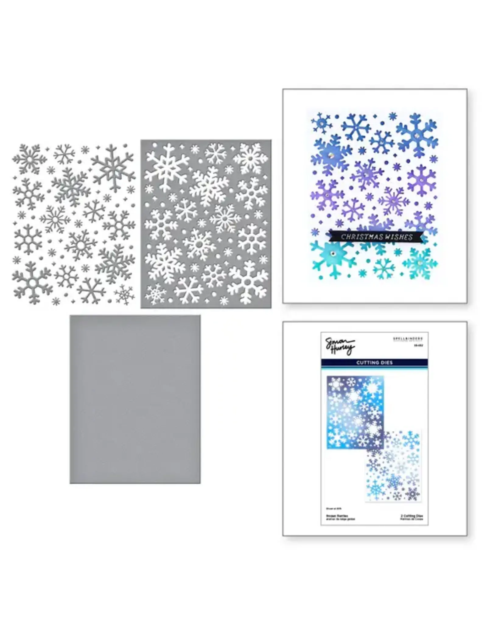 SPELLBINDERS SPELLBINDERS SIMON HURLEY LET IT SNOW COLLECTION FROZEN FLURRIES ETCHED DIE SET