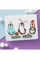 SPELLBINDERS SPELLBINDERS SIMON HURLEY LET IT SNOW COLLECTION PLAYFUL PENGUINS ETCHED DIE SET