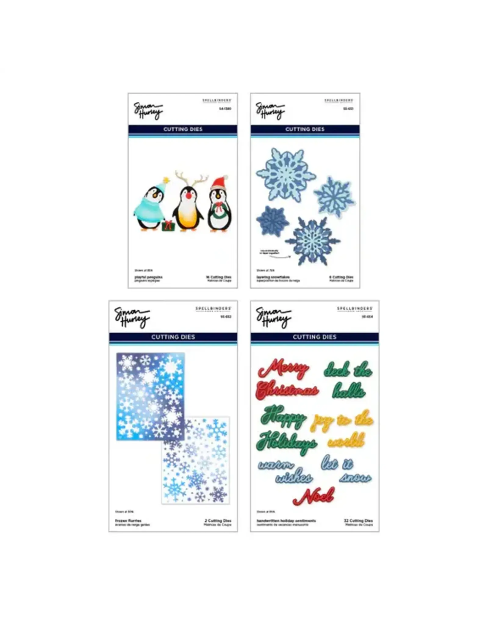 SPELLBINDERS SPELLBINDERS SIMON HURLEY LET IT SNOW COLLECTION I WANT IT ALL! ETCHED DIE SETS BUNDLE