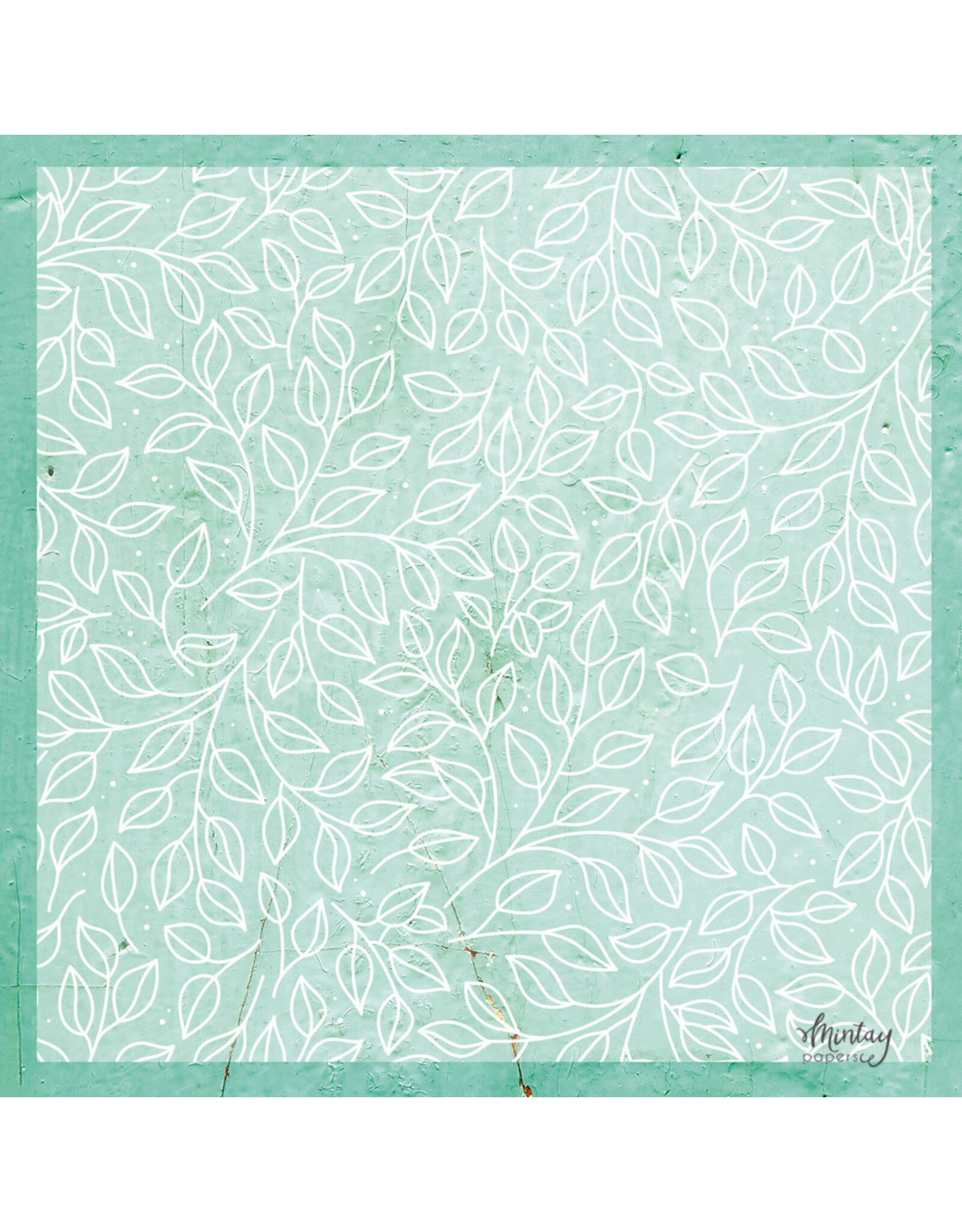 MINTAY MINTAY DECORATIVE VELLUM 12x12 LEAVES